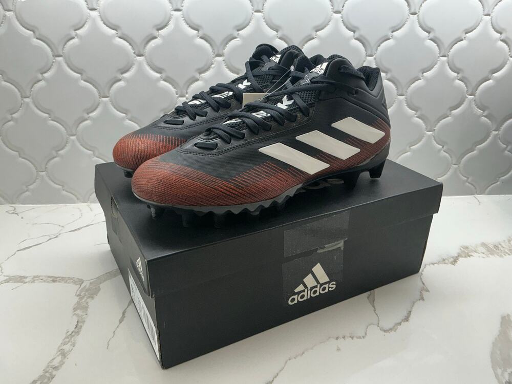 adidas Men's Freak 20 Football Cleats - Core Black White Orange (Size 9.5) - NEW
